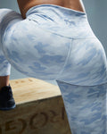 TYR Base Kinetic Women's High-Rise 21 Inch Leggings - Whiteout Camo  Tights  Tyr