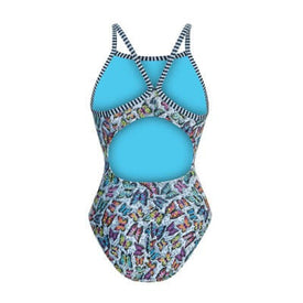 Dolfin Women's Uglies V-Back One Piece Swimsuit: Fly Away  One Piece Swimsuits  Dolfin