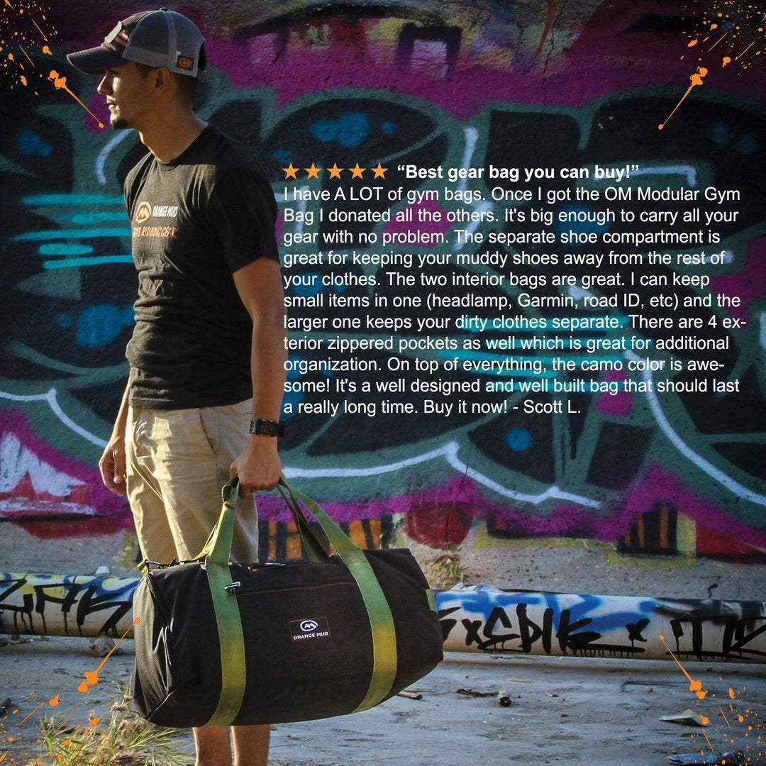 Orange Mud Modular GYM Bag with Shoe Compartment, 55L  Gym Bag  Orange Mud