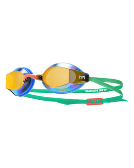 TYR Performance Goggles Blackops 140 EV Racing Mirrored  Open Water Swim Goggles  Tyr
