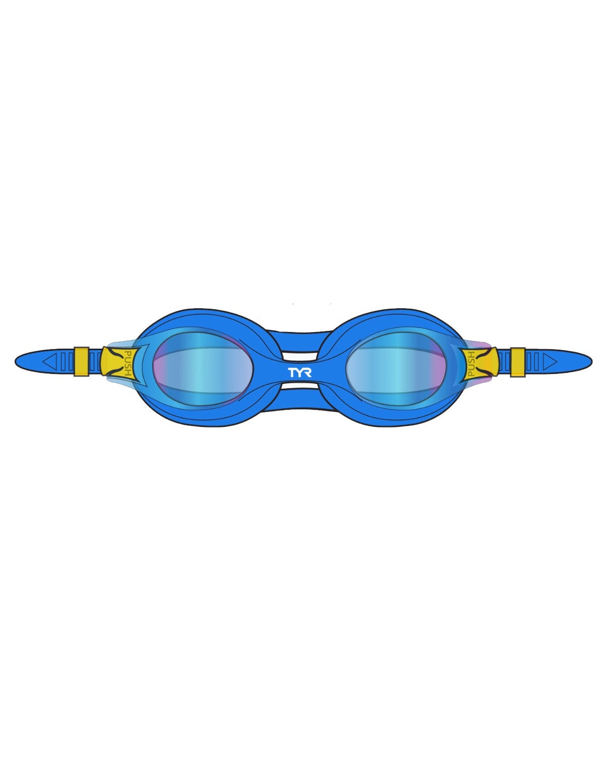 TYR Swimple Mirrored Goggle Berry Fizz