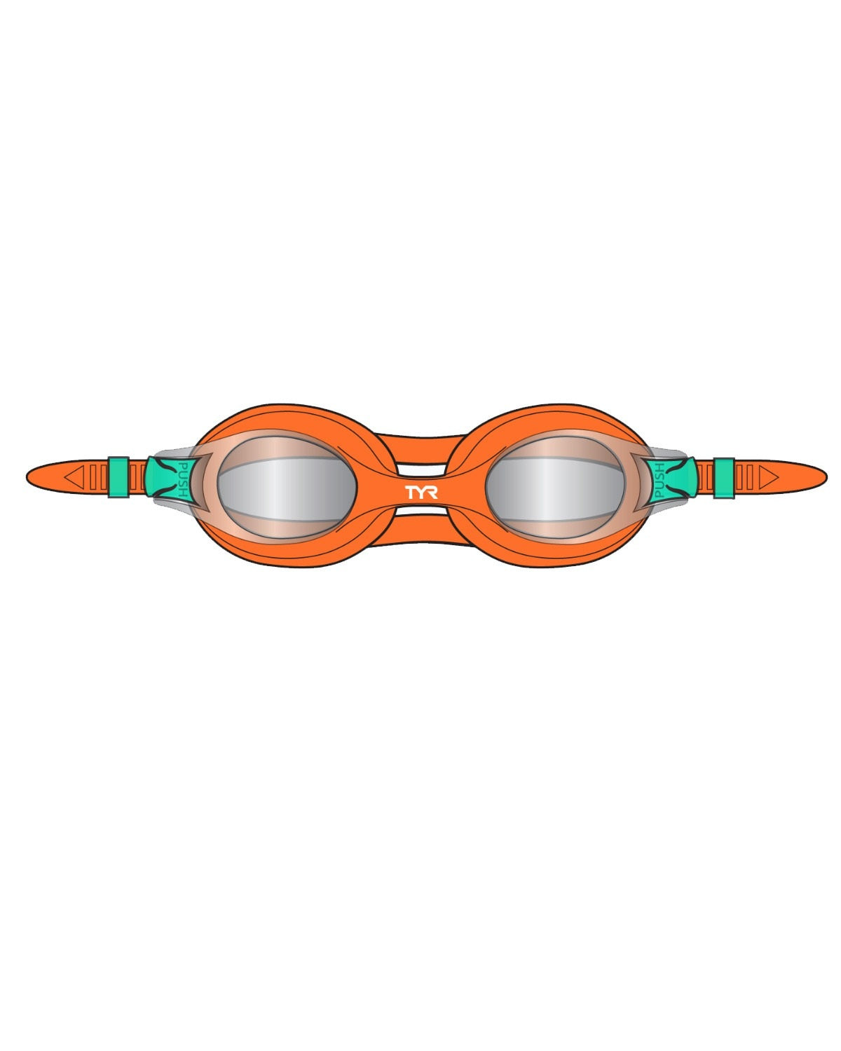 TYR Kids' Swimple Mirrored Goggles