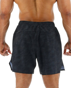 TYR HYDROSPHERE MEN'S LINED 6 MOMENTUM SHORTS - BLACKOUT CAMO  Boardshorts  Tyr