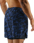 TYR HYDROSPHERE MEN'S LINED 6 MOMENTUM SHORTS - MIDNIGHT CAMO