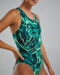 Tyr Womens Electro Maxfit One Piece Swimsuit  Swim Team Prints  Tyr