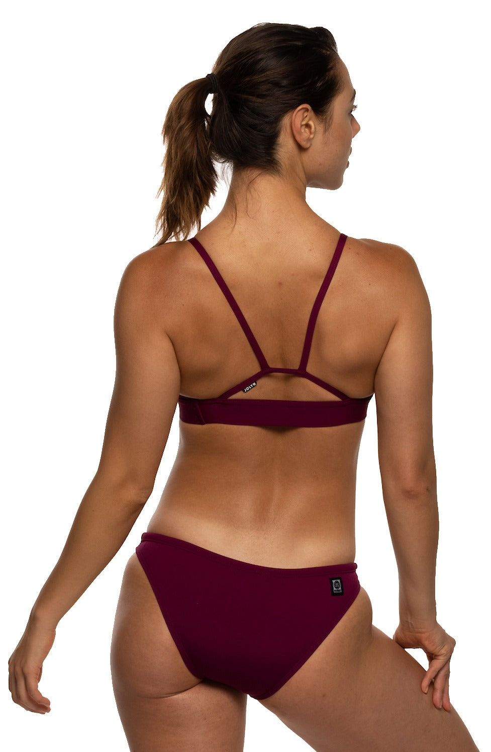 Jolyn Women's Midl Solid Bikini Bottom  Bikini Bottom  JOLYN