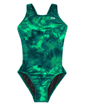 TYR Girl's Durafast Lite MaxFit One Piece Swimsuit- Miasma  Girls One Piece  Tyr
