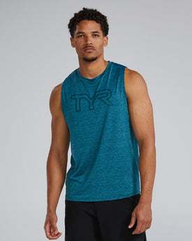 Tyr Men Climadry Tech Tank  Sleeveless Rash Guard  Tyr