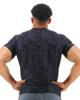 Tyr Blackout Camo Airtech Tee  Short Sleeve Rash Guard  Tyr