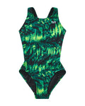 TYR Girl's Durafast Lite Maxfit One Piece Swimsuit - Seismo  Girls One Piece  Tyr