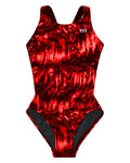 TYR Girl's Durafast Lite Maxfit One Piece Swimsuit - Seismo  Girls One Piece  Tyr