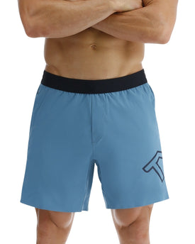 Tyr Hydrosphere Men's Lined 9in Unbroken Big Logo Shorts - Solid  Shorts  Tyr