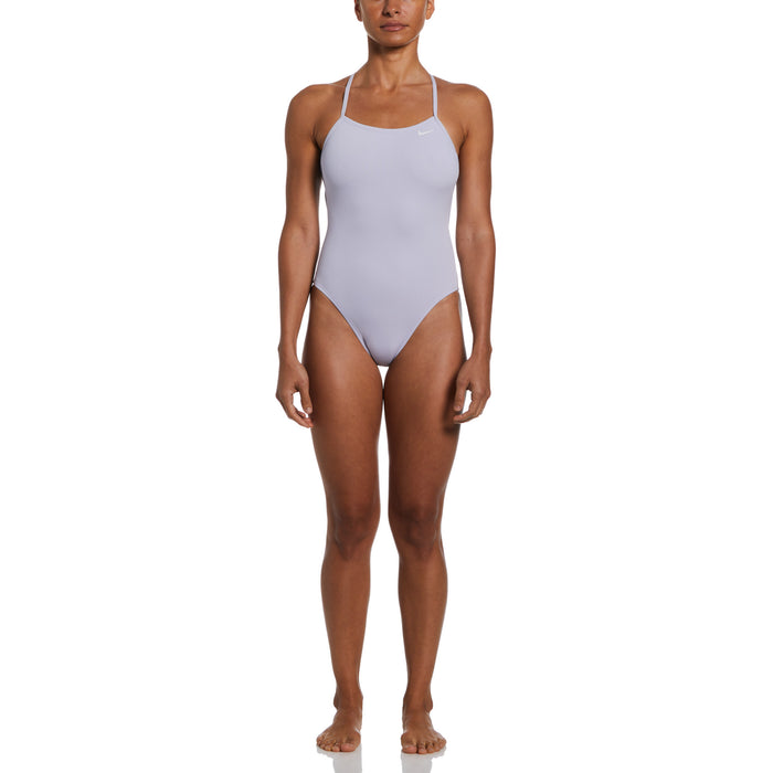 Nike Hydrastrong Solid Lace Up Tie Back One Piece Swimsuit FW 2023