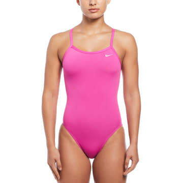 Nike Women's Hydrastrong Solid Racerback One Piece Swimsuit  One Piece Swimsuits  Nike