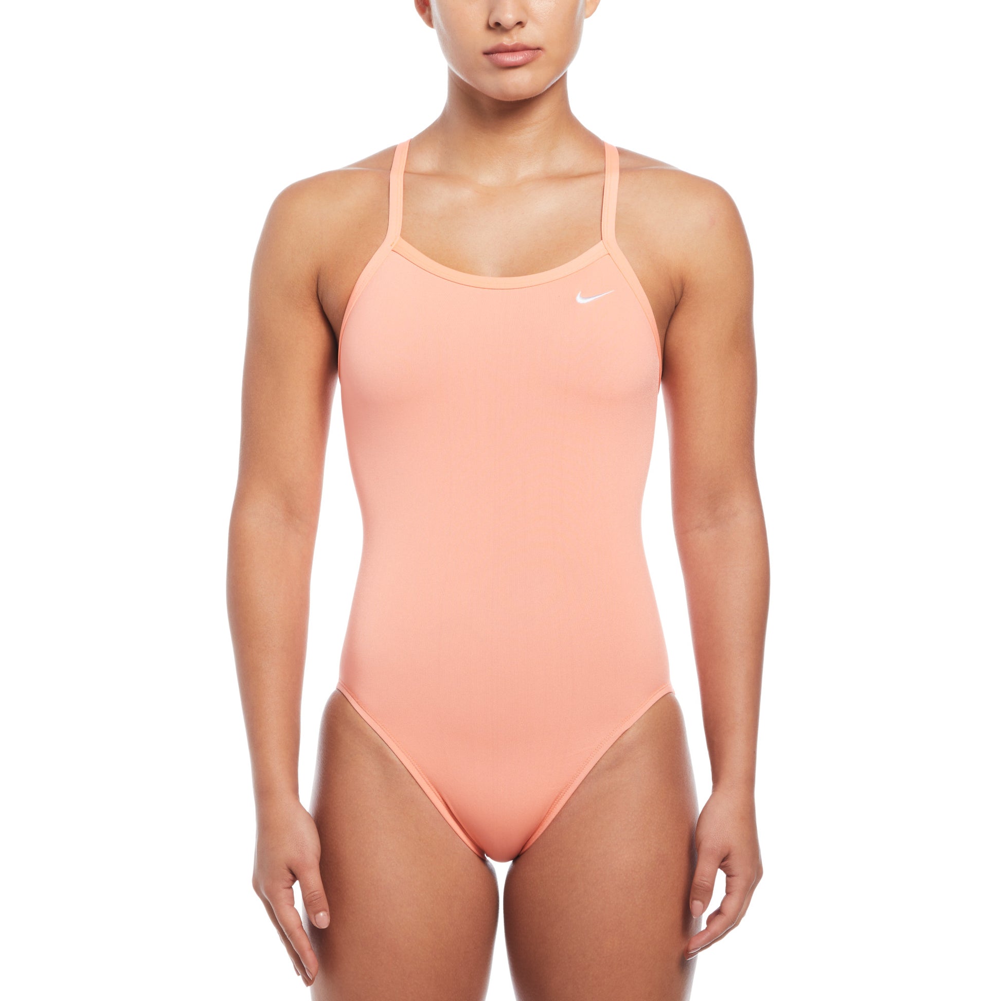 Nike Women's Hydrastrong Solid Racerback One Piece Swimsuit  One Piece Swimsuits  Nike