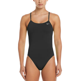 Nike Women's Hydrastrong Solid Cut-Out One Piece Swimsuit  One Piece Swimsuits  Nike
