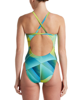 Nike Women's One Piece Suit SPECTRUM CROSSBACK  Competition Swimsuits  Nike