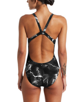 Nike Women's Lightning Fast Back 2.0 One Piece Swimsuit  Competition Swimsuits  Nike