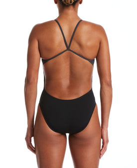 Nike Women's Vex Cut-Out One Piece Swimsuit  Swim Team Prints  Nike