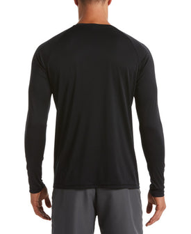 Nike Men's Essential Long Sleeve Hydroguard  Long Sleeve Rash Guard  Nike