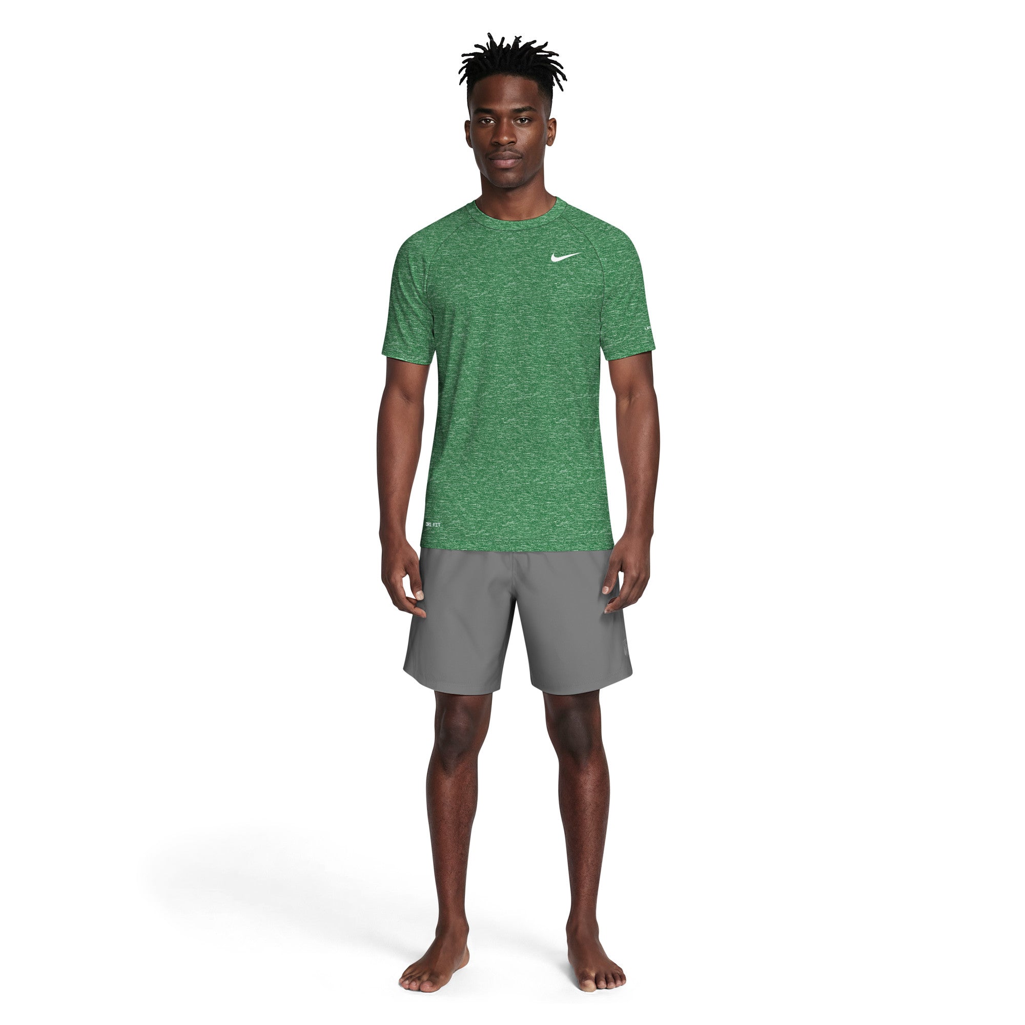 Nike Men's Heather Short Sleeve Hydroguard - NESSA589