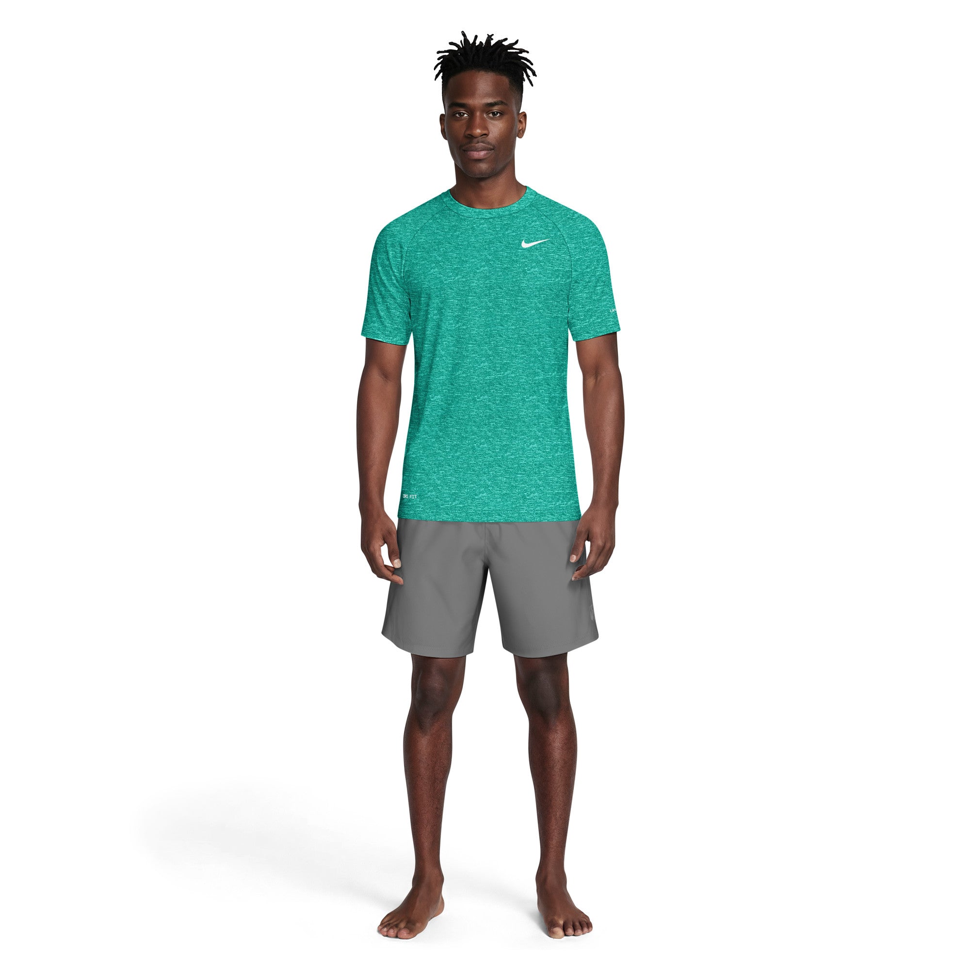 Nike Men's Heather Short Sleeve Hydroguard - NESSA589