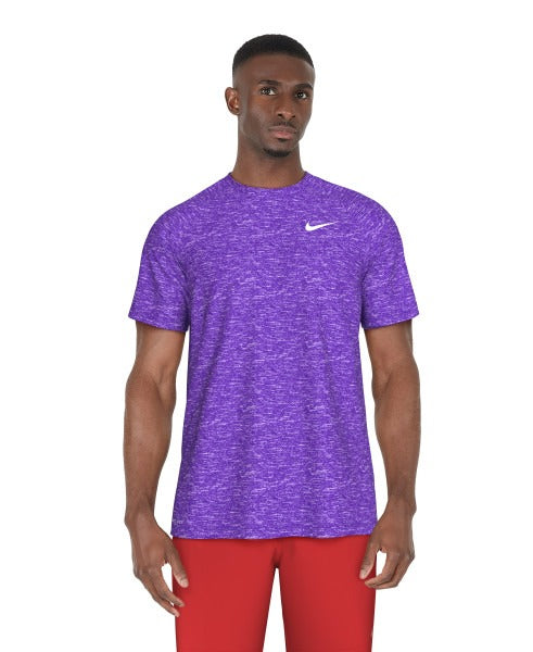 Nike Men's Heather Short Sleeve Hydroguard - NESSA589