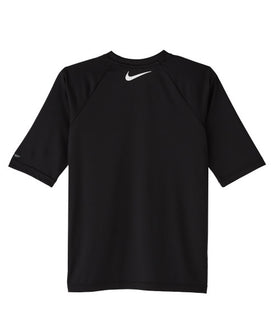 NIKE Boy's Swim Shirt Tilt Short Sleeve Hydroguard  Short Sleeve Rash Guard  Nike