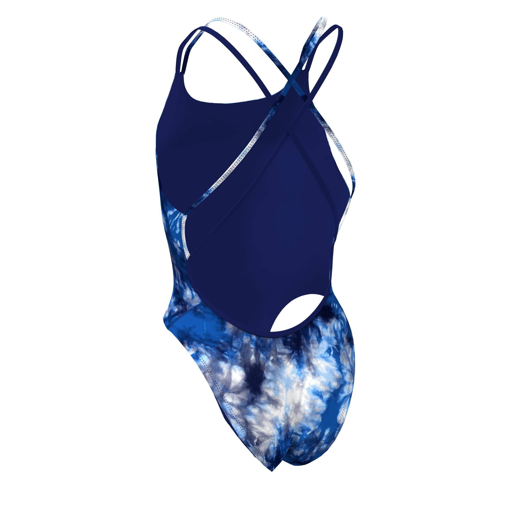 Nike Women's Hydrastrong Tie-Dye Spiderback One Piece Swimsuit
