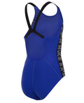 Nike Girls' Logo Tape Logo Tape Fastback One Piece Swimsuit  One Piece Swimsuits  Nike