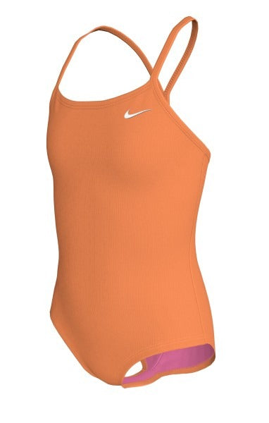 Nike Girl's Solid Racerback One Piece Swimsuit  Girls One Piece  Nike