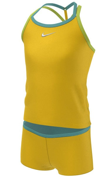 Nike Girls' Essential Essential T-Crossback Tankini Set  Girls Tankini  Nike