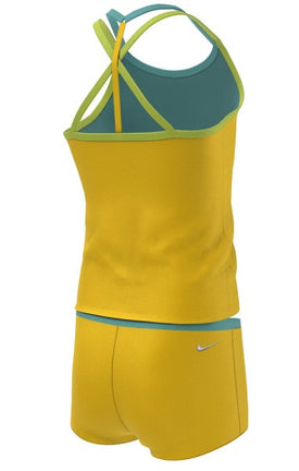 Nike Girls' Essential Essential T-Crossback Tankini Set  Girls Tankini  Nike