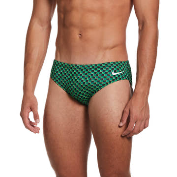 THS Nike Dripping Check Brief  Swimming Briefs for Men  Nike