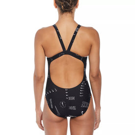 Nike Hydrastrong Multi Print Fastback One Piece  Team Print  Nike