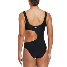 Nike Women Block Texture Cutout One Piece  Competition Swimsuits  Nike