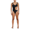 Nike Women Block Texture Cutout One Piece  Competition Swimsuits  Nike