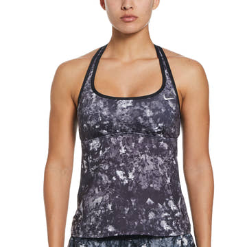 Nike Women Earth Dye Racerback Tankini  Women's Tankini Top  Nike