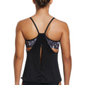 Nike Women Earth Dye Layered Tankini  Women's Tankini Top  Nike