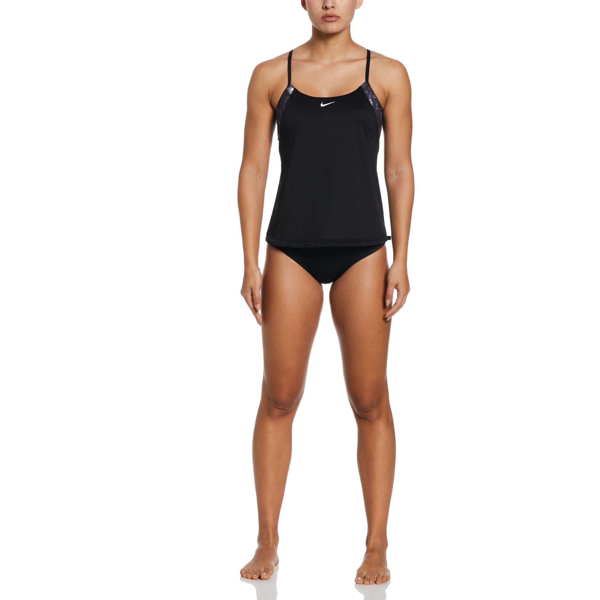 Nike Women Earth Dye Layered Tankini  Women's Tankini Top  Nike