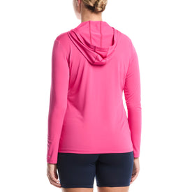 Nike Women's Essential Long Sleeve Hooded Hydroguard Womens