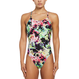 Nike Hydrastrong Multi Print Cut Out One Piece Extended Colors  Team Print  Nike