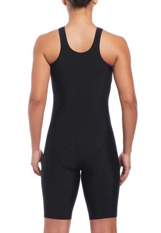 Nike Women's Hydrastrong Solid High Neck Legsuit  One Piece Swimsuits  Nike