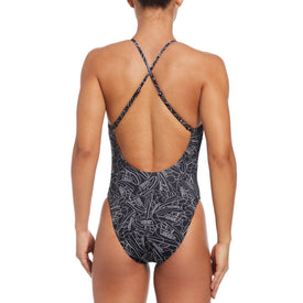 Nike Women's Sneakerkini 2.0 Crossback One Piece Swimsuit  One Piece Swimsuits  Nike