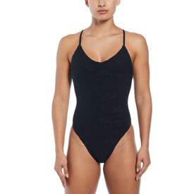 Nike Women Retro Flow T-Back One Piece  One Piece Swimsuits  Nike