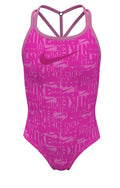 Nike Girls' Retro Flow T-Crossback One Piece Swimsuit  Girls One Piece  Nike