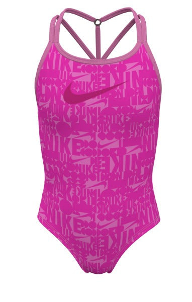 Nike Girls' Retro Flow T-Crossback One Piece Swimsuit  Girls One Piece  Nike