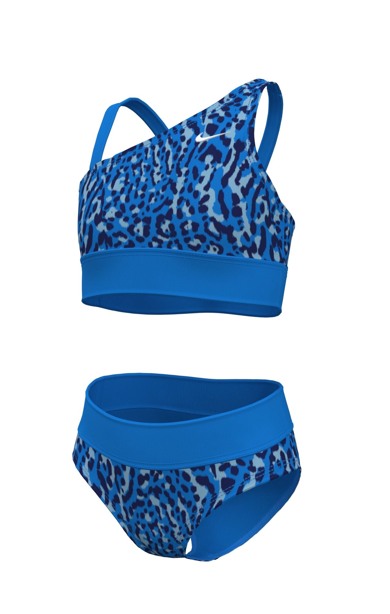 Nike Girls' Wild Asymmetrical Monokini Swimsuit  Two Piece Swimsuits  Nike