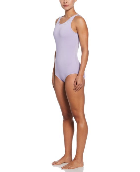 Nike Women's Hydrastrong Solid U-Back Low Leg One Piece Swimsuit    Nike