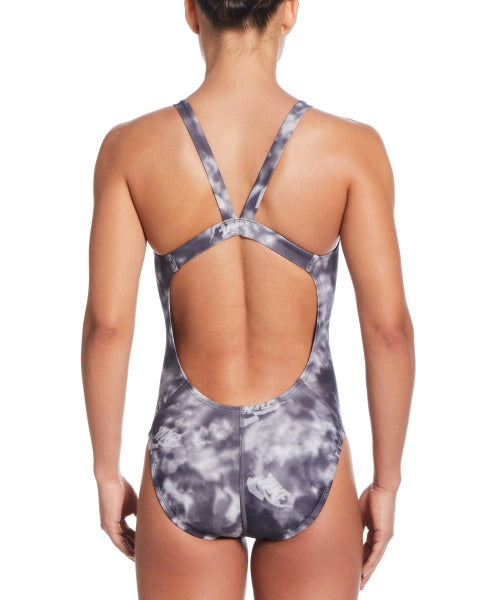 Nike Women's Hydrastrong Multi Print Fastback One Piece Swimsuit  One Piece Swimsuits  Nike